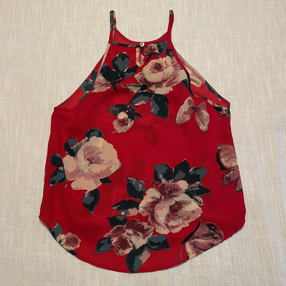 A&F High Neck Floral Tank Top - Picture 3 of 4
